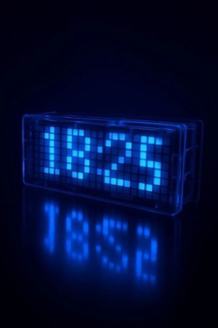 Набор для самостоятельной сборки и пайки (конструктор) "Электронные цифровые LED-часы с термометром,