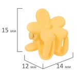 Крабы для волос НАБОР 10 шт., цветочки, soft-touch, оранжевый, жёлтый, MONTE VITA, 457027