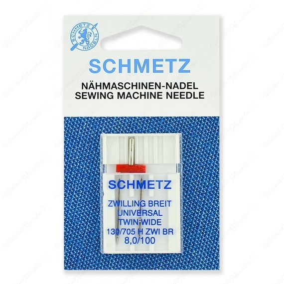Иглы стандартные двойные 130/705H ZWI BR № 100/8.0