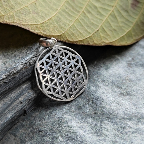 Кулон ЦВЕТОК ЖИЗНИ малый, серебро