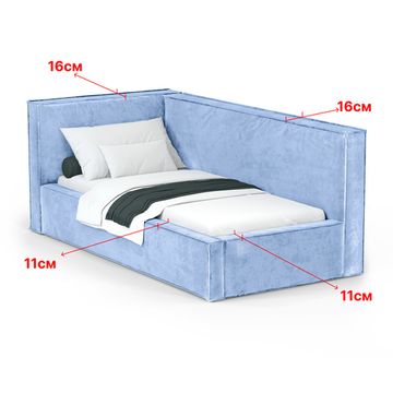 Кровать Bever ЛЕВАЯ 90 с  подъемным механизмом Nebby 311