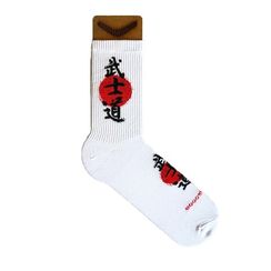 Носки BOOMERANGS Путь воина, белый
