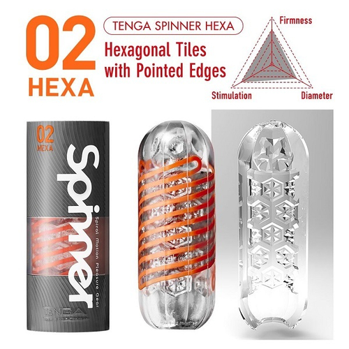 Мастурбатор 14см Tenga Spinner Hexa SPN-002