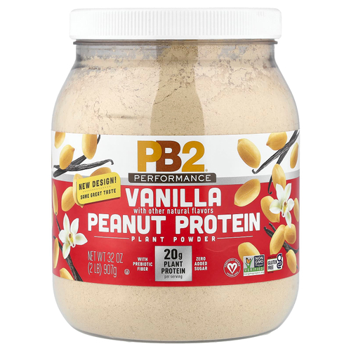 PB2 Foods, Performance, протеин арахиса, ваниль, 907 г (2 фунта)