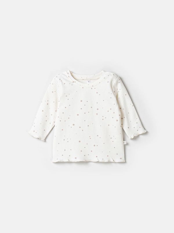 Лонгслив с волнистым краем 