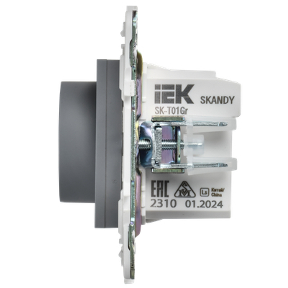 SKANDY Термостат электронный с индикацией SK-T01Gr серый IEK