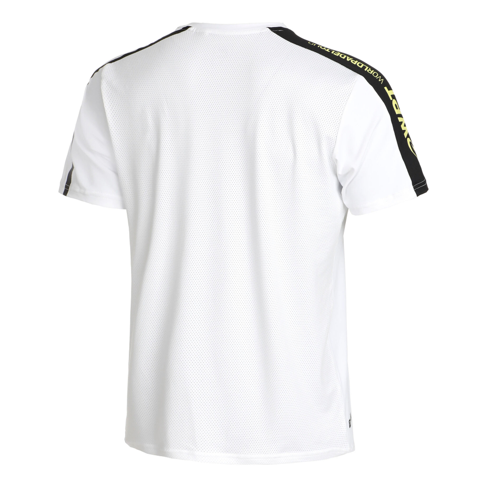 Мужское теннисное поло Bullpadel Liron T-Shirt Men - White, Black
