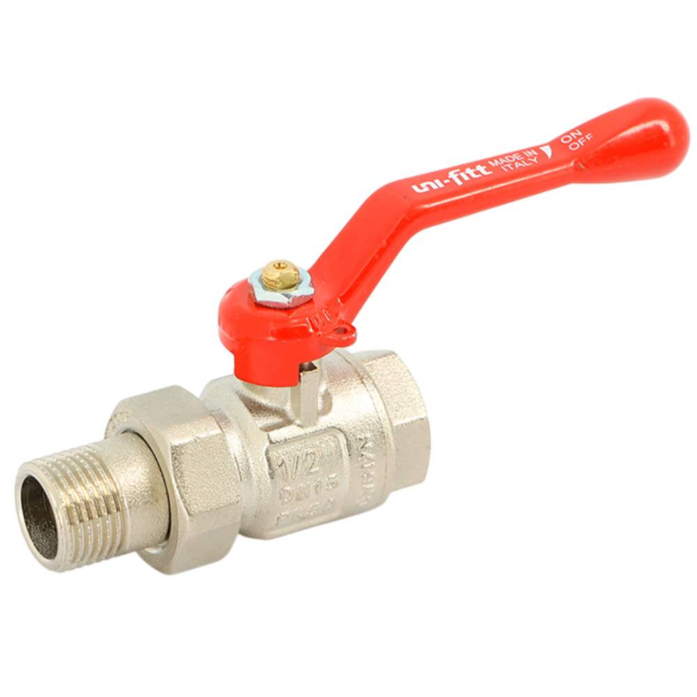 Кран Uni-Fitt НВ 3/4" с разъемным соединением, полнопроходной, ручка ETALON