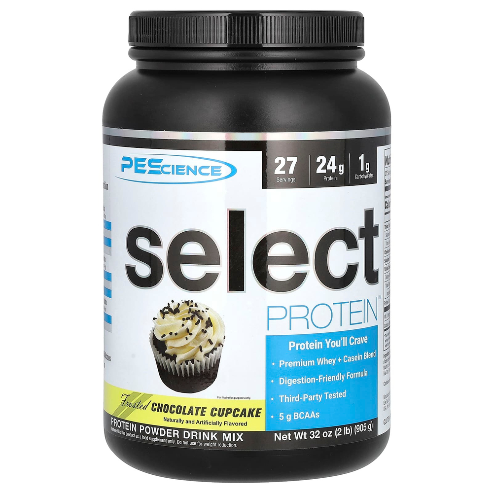 PEScience, Select Protein, шоколадный кекс с глазурью, 905 г (31,9 унции)