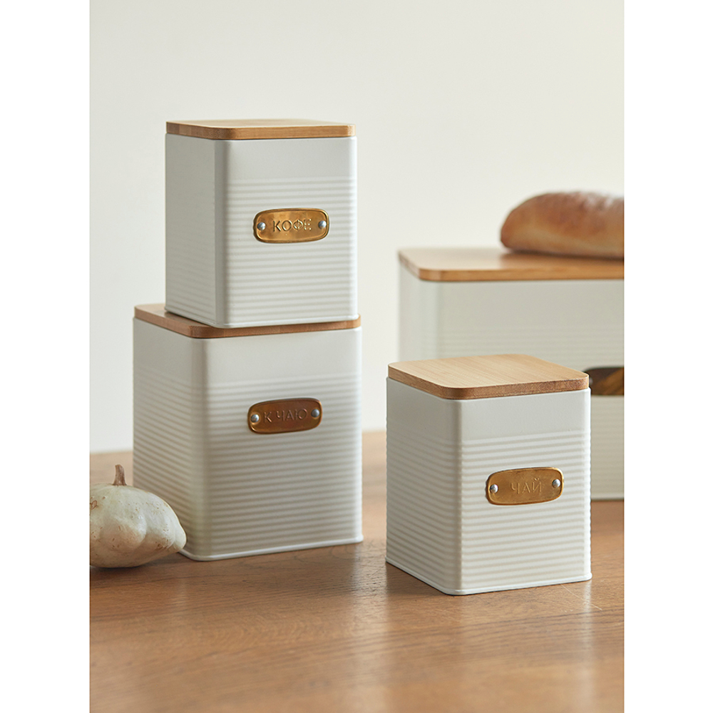 Банка для хранения чая irmel, 1,7 л, молочная