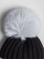 Шапка зимняя для девочки с помпоном и снуд