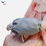 Чехол с открытой кистью на аппарат Илизарова. Ткань Бязь. Цвет изделия -серый, молния серая. Размер PPO 4