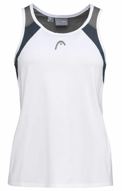 Женский топ теннисный Head Club 22 Tank Top - white/navy