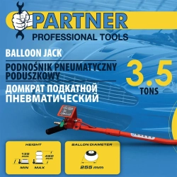 Домкрат подкатной пневматический 3.5т Partner PA-YHQD-3WT-270B