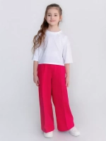Брюки палаццо для девочки розовые
