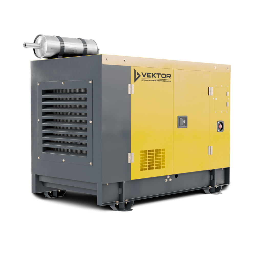 Дизельный генератор Vektor AD-50Y-T400 в уличном кожухе - [ДГУ 50 кВт / Yunnei]
