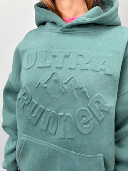 Oversize Худи " Ultra Runner " green