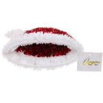 Украшение фольгированное «Зимняя шапочка» 22*15*7 см, красный