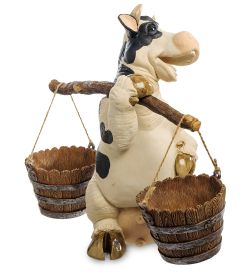 Sealmark GG-4709-LD Фигура-кашпо «Бурёна с коромыслом»