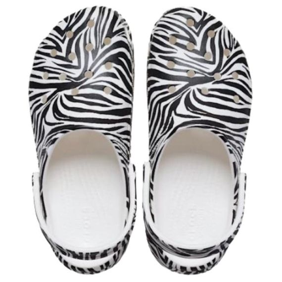 Crocs Classic Platform Animal Clog 'Black White'