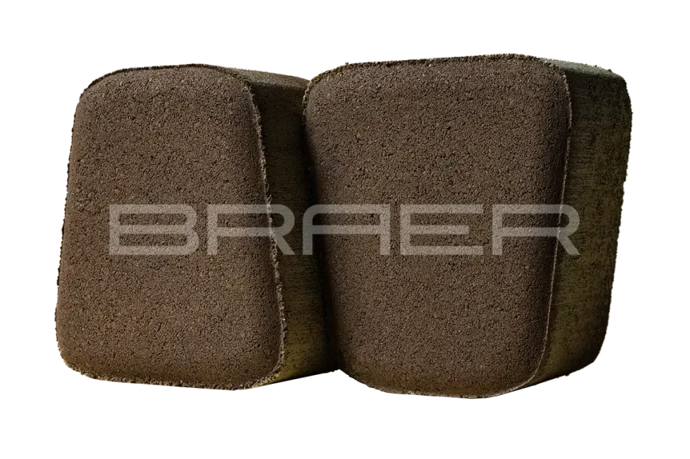 Тротуарная плитка Braer Классико круговая, Коричневый, 60 мм