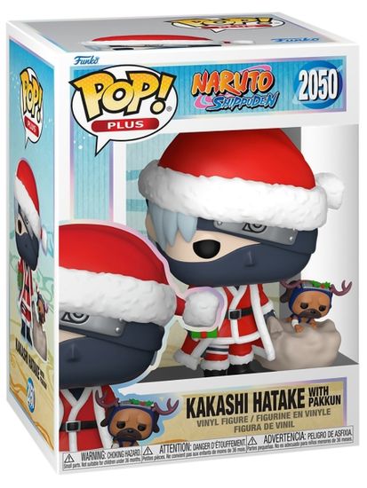 Фигурка Funko POP! Plus Naruto Shippuden Kakashi Hatake with Pakkun (Holiday) (2050) 86779 / Фигурка Фанко ПОП! по мотивам аниме "Наруто", Какаши Хатаке