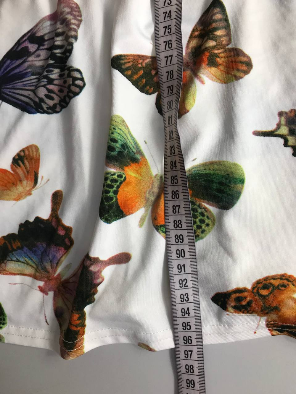 Платье Oodji с летним принтом, визуально на 48 размер