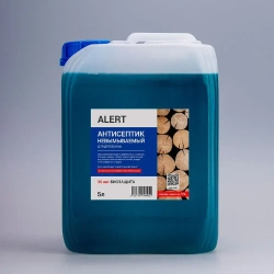 АНТИСЕПТИК для дерева невымываемый ALERT Antiseptic ULTRA 5л водоотталкивающий для тяжелых условий эксплуатации древесины защита от плесени, грибков, гнили, черноты, влаги, жуков древоточцев до 25м2