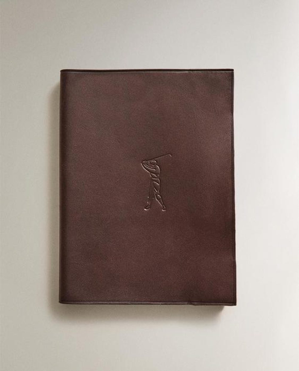 ZARA HOME КОЖАНАЯ ОБЛОЖКА ДЛЯ БЛОКНОТА ДЛЯ ПОДСЧЕТА ОЧКОВ В ГОЛЬФЕ, КОРИЧНЕВЫЙ