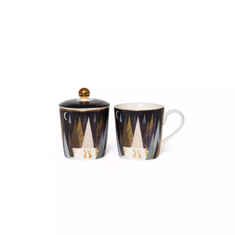 Wax Lyrical - Набор Sara Miller London кружка + свеча 42ч матовые сосны / артикул   SM2600  / GTIN 749151786837