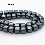 Гематит (имитация), размер около 5,7 мм, цена за 17 шт (1/4 нити)