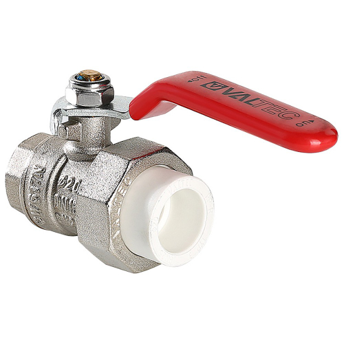 Кран шаровый под полипропилен "рычаг" ВР внутренняя резьба 20*1/2" (Valtec VT.742) уп 10 шт