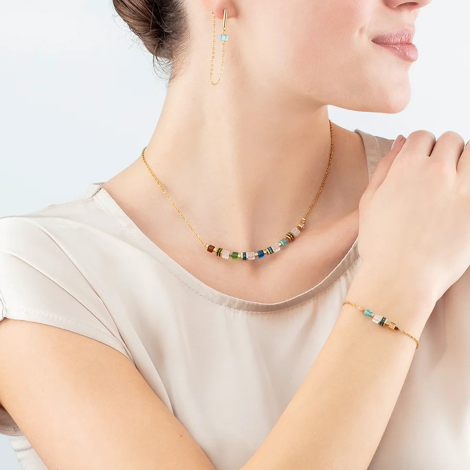 Колье Coeur de Lion Multicolour Gold 5076/10-1516