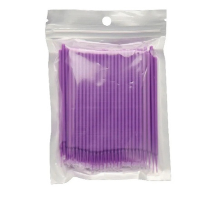 Микробраши, в пакете, 100 шт цвет Фиолетовый