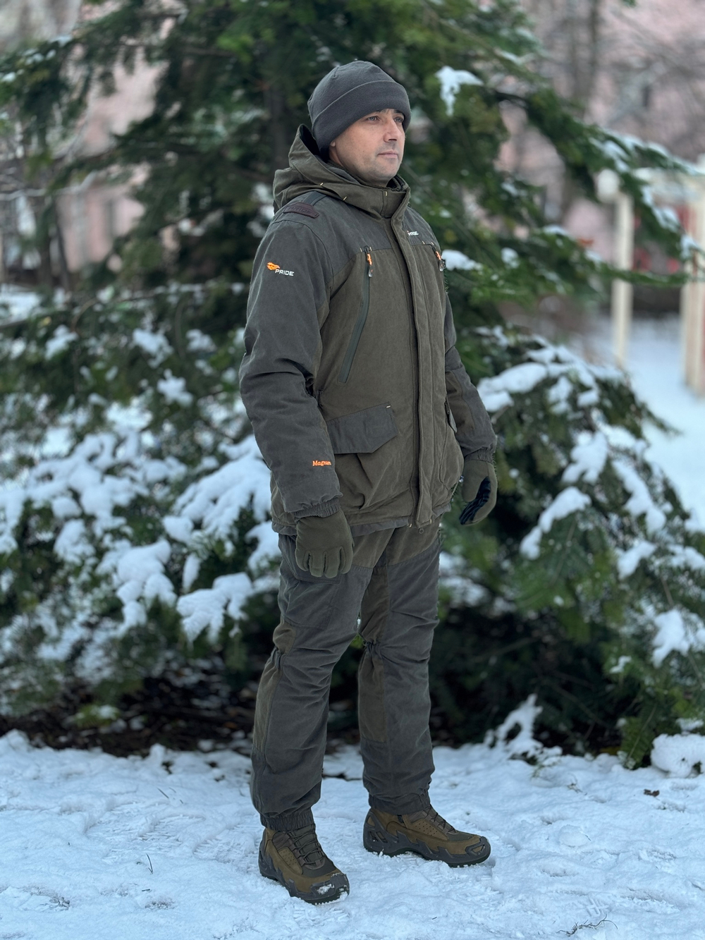 Костюм зимний PRIDE Магнум -15°C, утеплённый, ткань Исландия, хаки