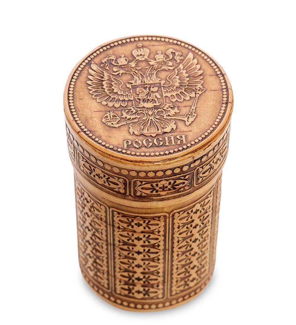 Народные промыслы BST-216 Стопки «Россия» мал. (береста)