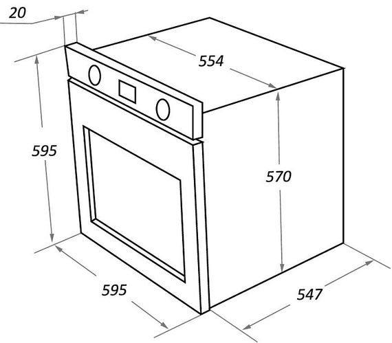 Электрический духовой шкаф Maunfeld EOEH.7611SCW
