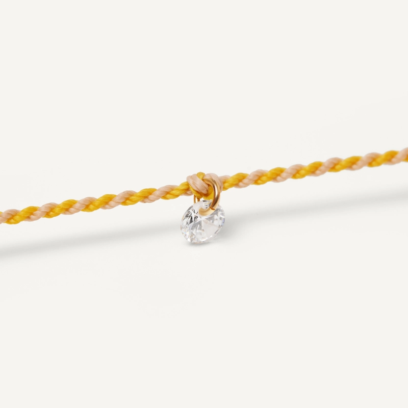 Анклет Плетеный Твой Цвет – Маленький кристалл