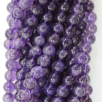 Аметист AB+ качество бусины 6мм 8мм 10мм 12мм