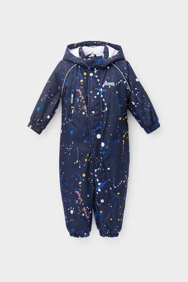 Комбинезон демисезонный "Космические брызги" темно-синий