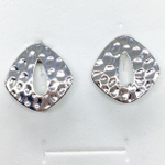 Швензы-гвоздики, цвет серебро, 20*20 мм, цена за пару