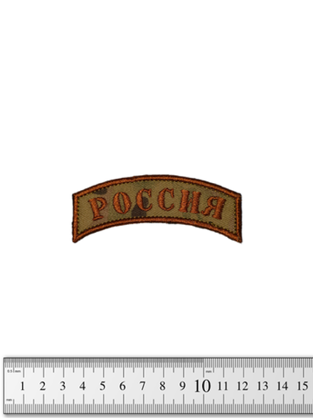 Шеврон Россия дуга вышивка. Мультикам