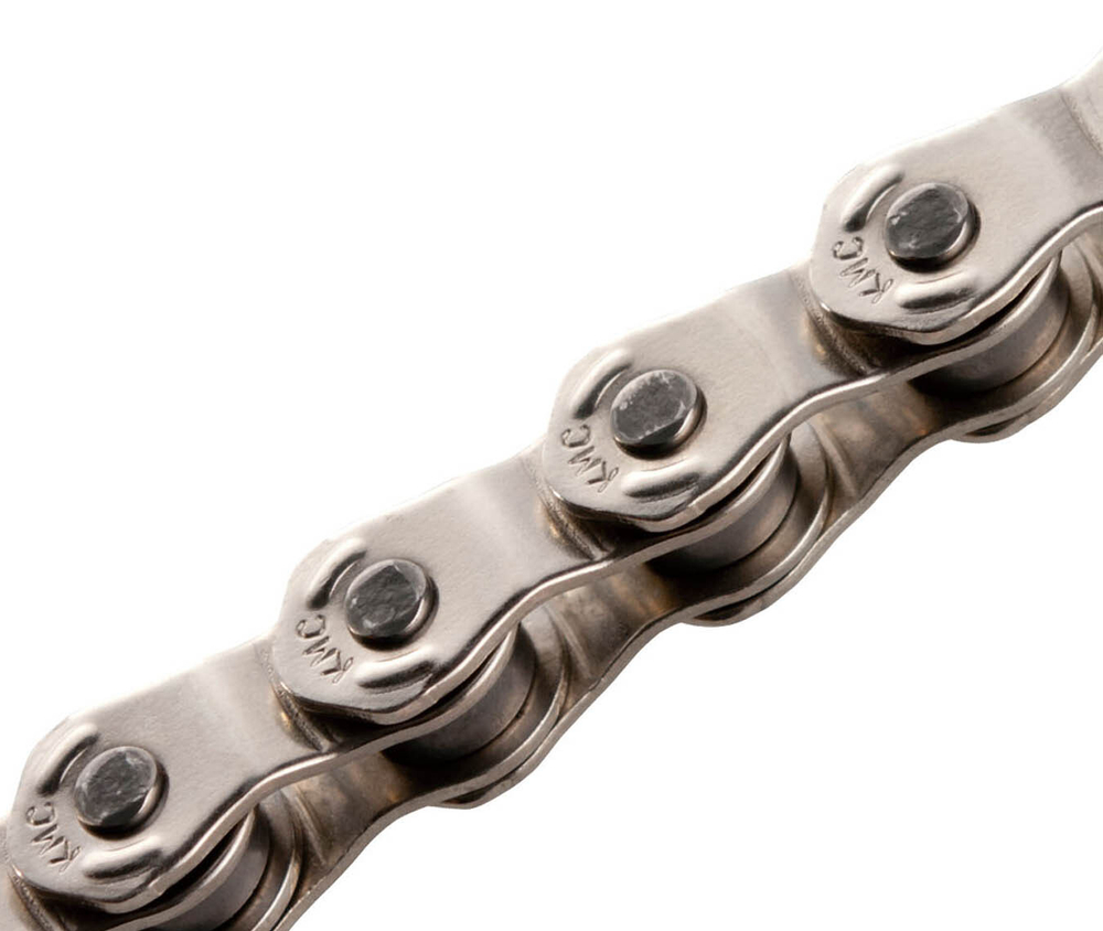 Цепь 1/2"x1/8", 100 зв, 1 скор, серебристая, звенья Half link (черепица), инд уп.HL1 Wide (HL-710)