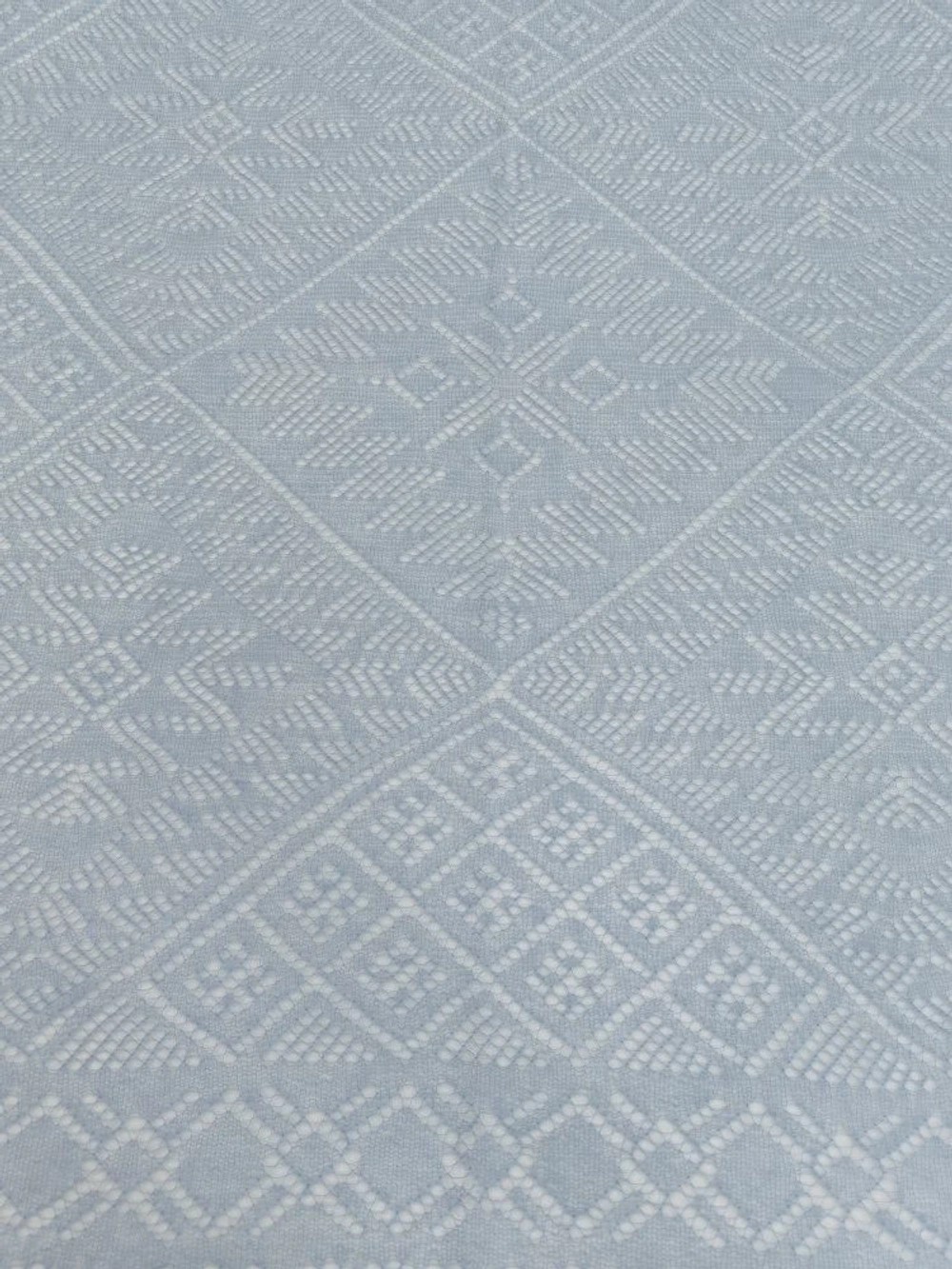 Оренбургский пуховый платок-паутинка А150-04 голубой