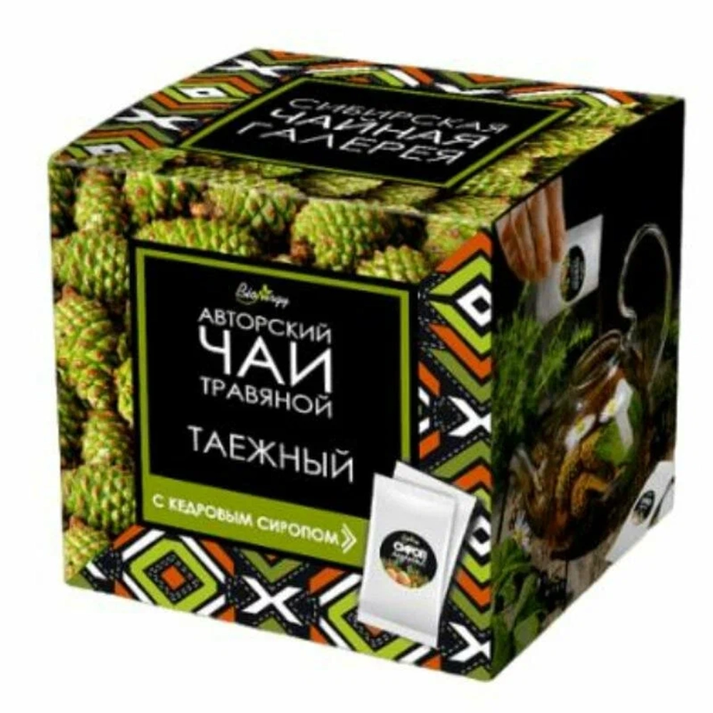 Чай "Таёжный" с кедровым сиропом. 15 пирамидок.