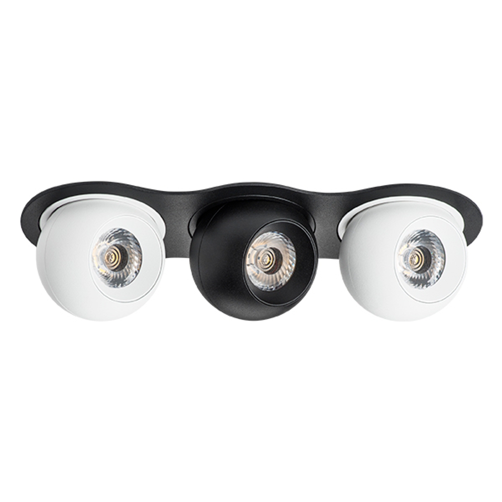 i637627262 Светильник INTERO LED 9W*3 850LM*3 24G ЧЕРНЫЙ/БЕЛЫЙ 3000K (217637+217062+217072+217062)