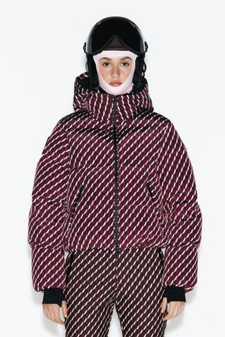 ZARA ВОДОНЕПРОНИЦАЕМАЯ КУРТКА SKI, БУРГУНДИ