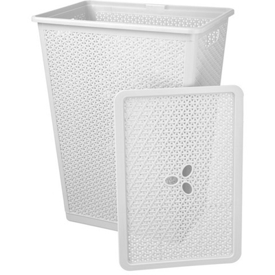 Корзина для белья 48л «Wenge» 42,7*29,5*56,2см (светло-серый)