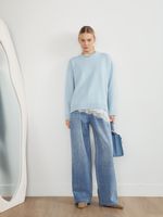 PERFECT JEANS С ЗАЩИПАМИ BLUE