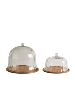Zara Home сервировочная подставка из стекла, цвет коричневый, 20.5 см